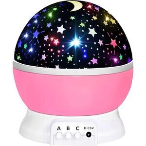 Star Projector Toys for Girls & Boys, Gifts for Stocking Stuffers Christmas Pink